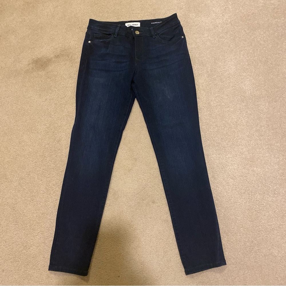 DL 1961 Margaux Instasculpt ankle skinny jeans, size 28
